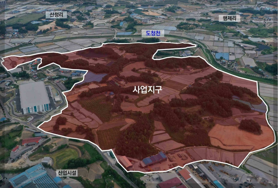 음성 천본산업단지 현황도