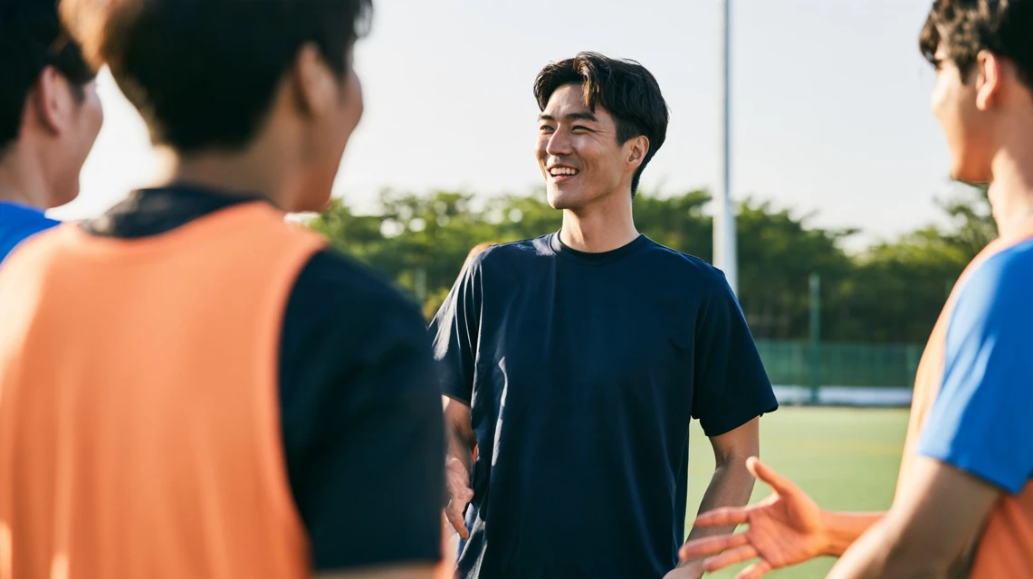 준비 운동을 하며 몸을 푸는 사람