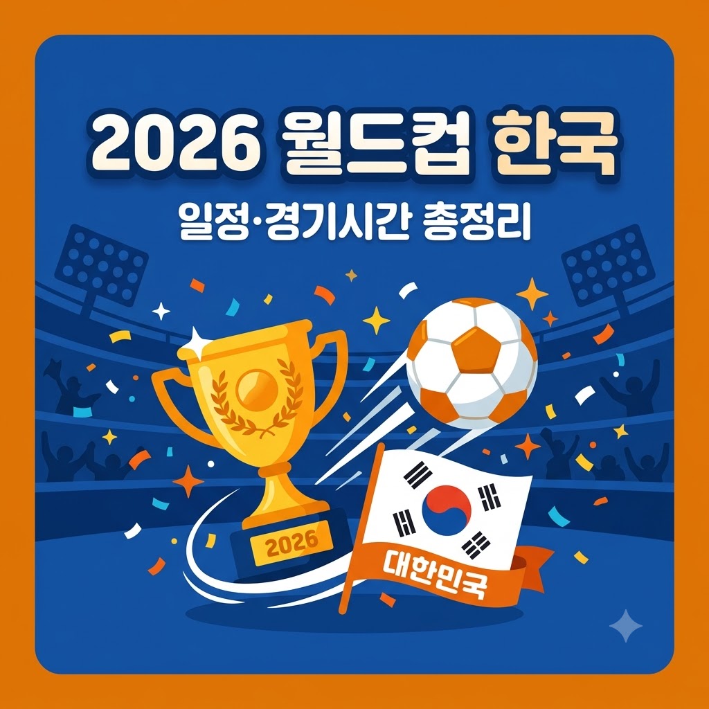 2026 북중미 월드컵 한국 일정 경기시간 결과 32강 경우의 수 정리 썸네일
