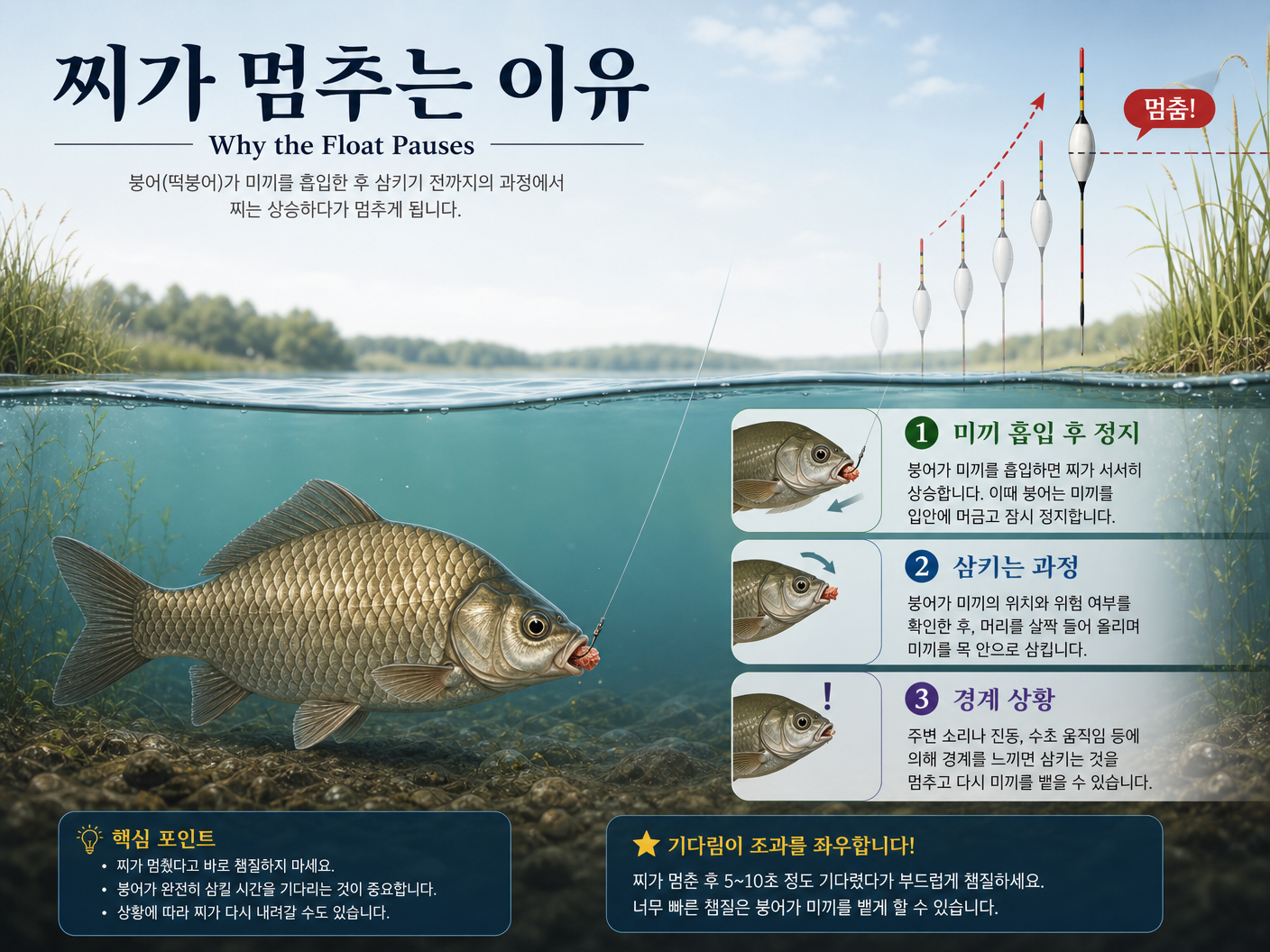 찌가 멈추는 이유 설명