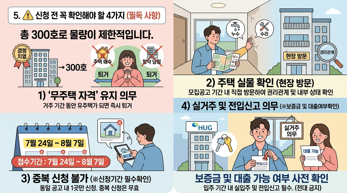 허그안심주택주의사항