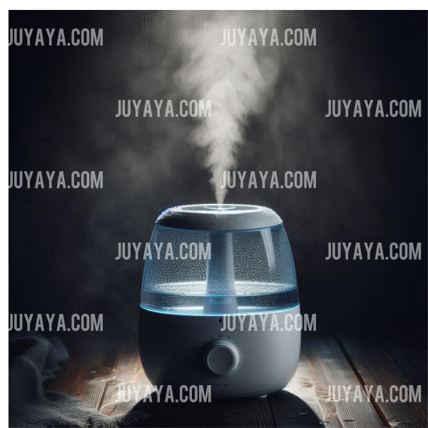 야간 조명과 함께 작동하는 초음파 가습기