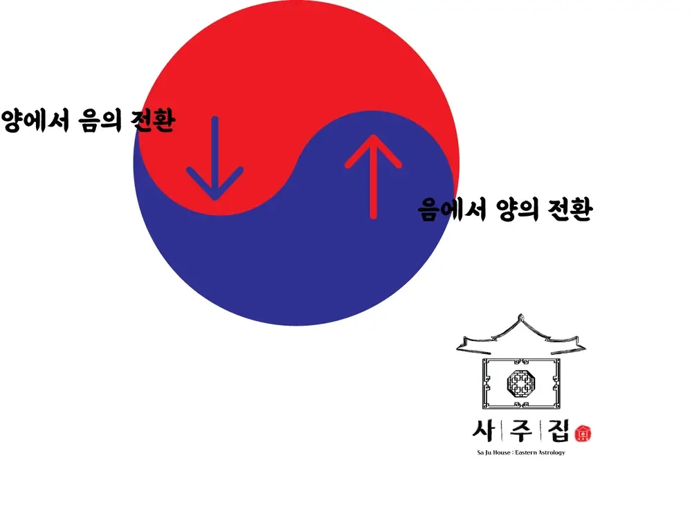 태극문양에 나타나 있는 음양의 기운