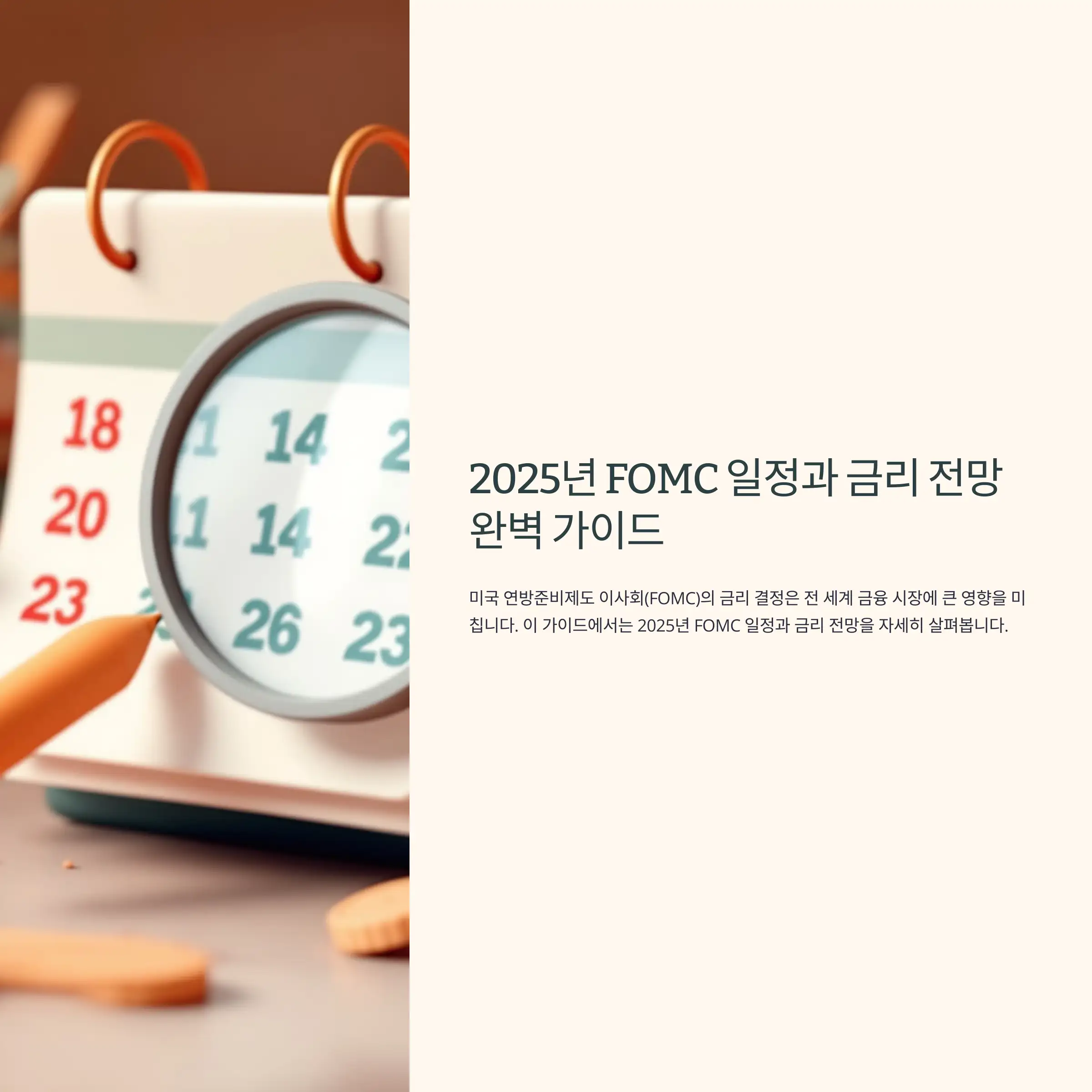 2025년 FOMC 일정 연준