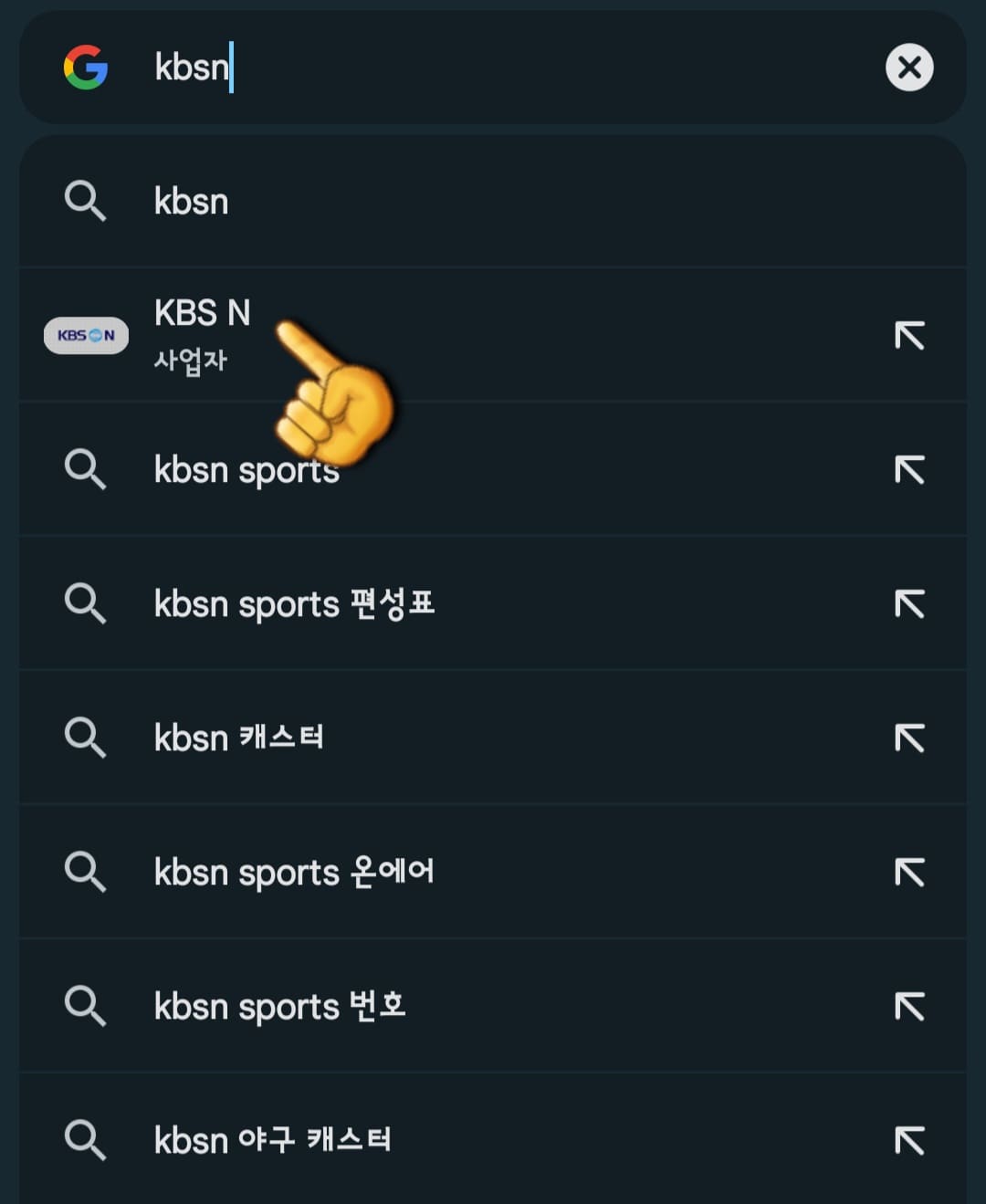 KBSN-sports-편성표-바로가기-다음&amp;#44;-네이버&amp;#44;-구글에서-KBSN-입력하고-검색하기