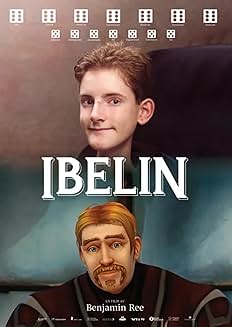 Ibelin 영화 공식 포스터, 실제 마트스 스틴과 그의 게임 캐릭터 이미지 병합 디자인