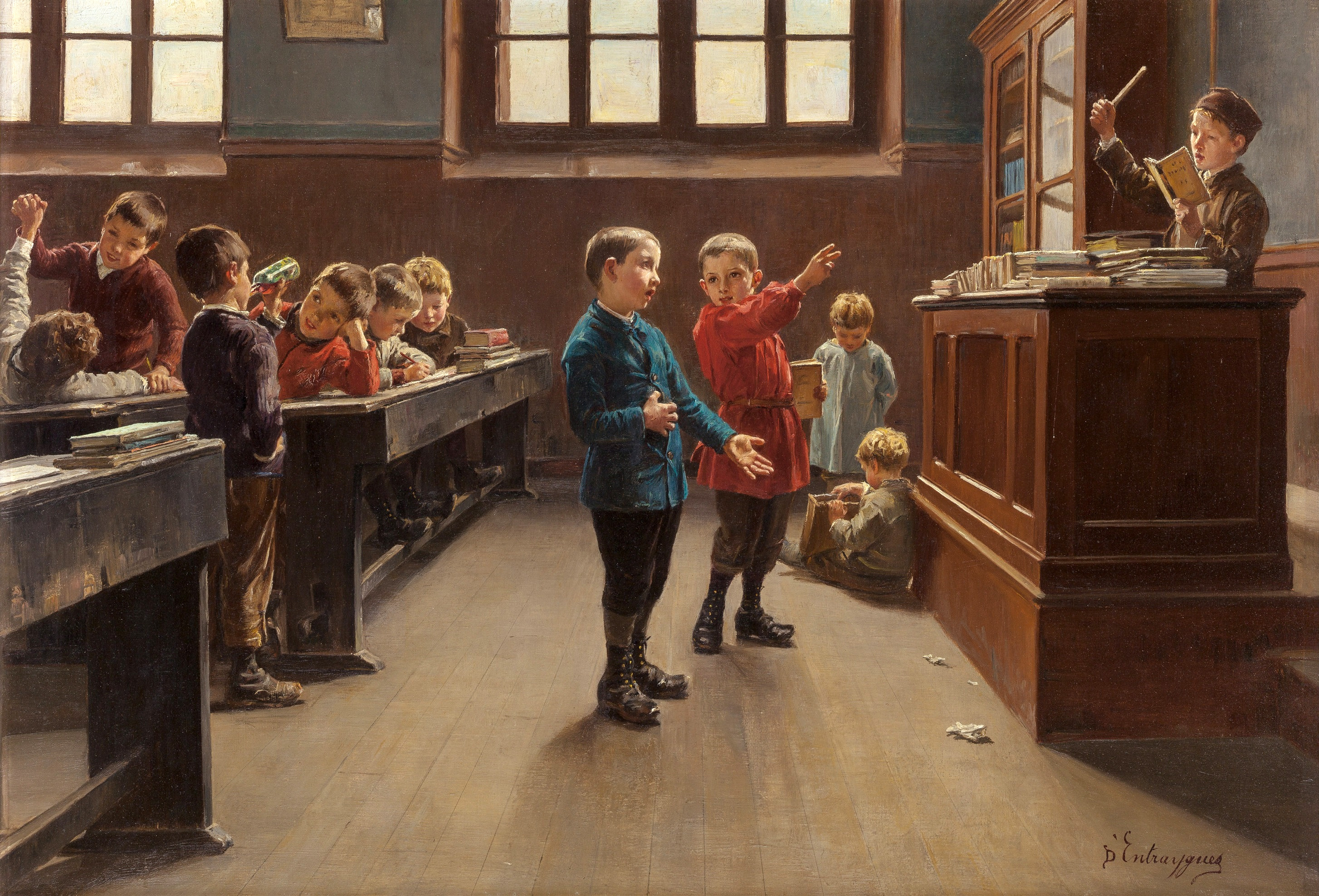 샤를 베르트랑 당트레그(Charles Bertrand d'Entraygues), 프랑스, 화가, 1850-1929