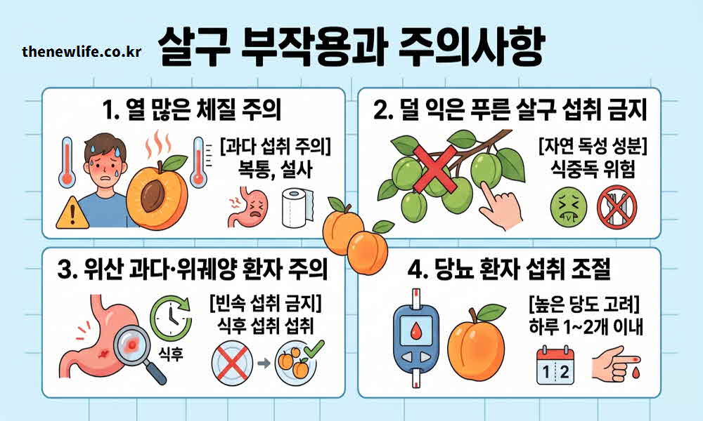 살구 효능 부작용 주의사항