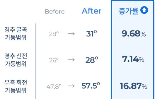  비브아 경추 가동범위 증가 1