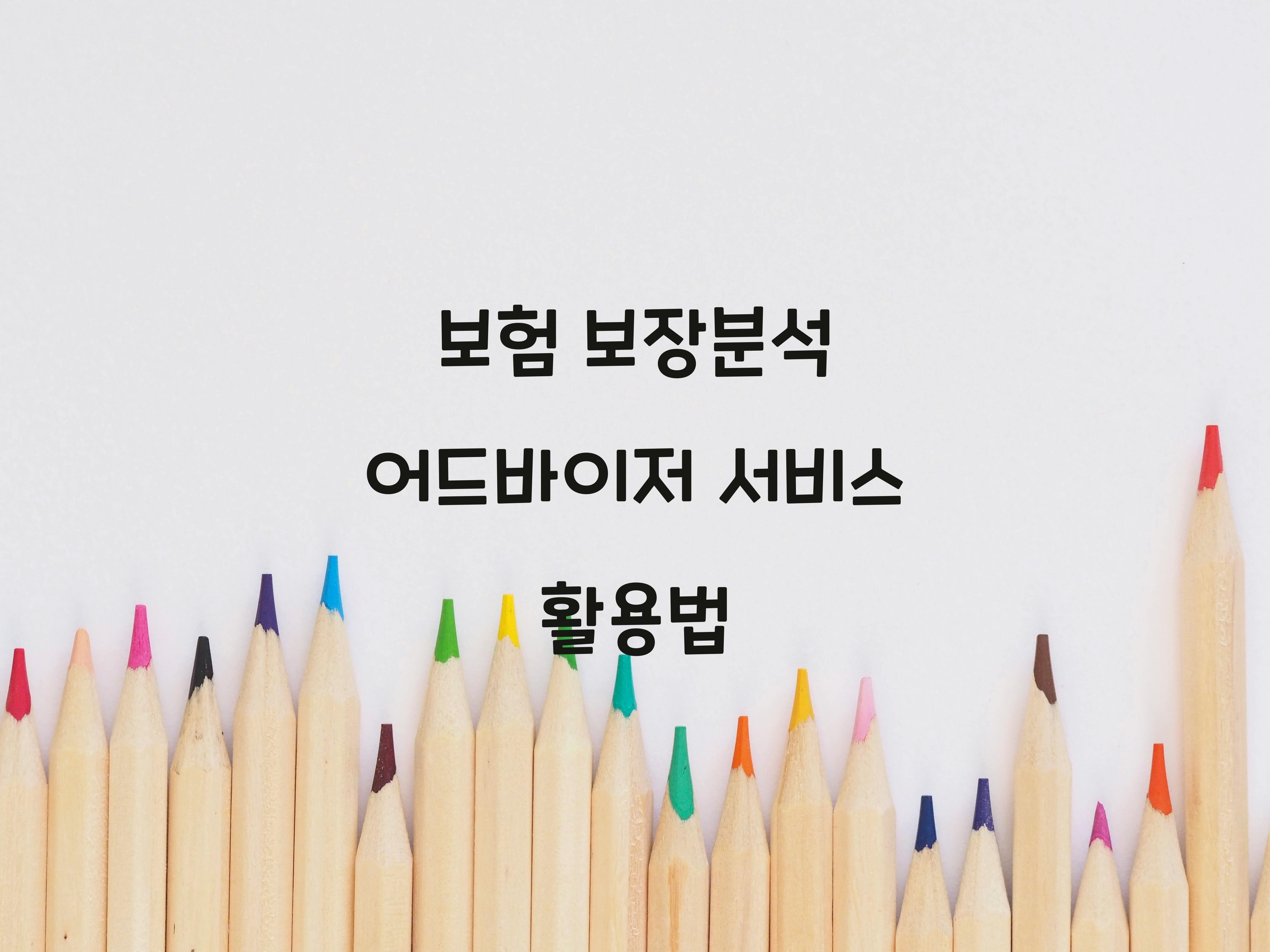 보험 보장분석 어드바이저 서비스