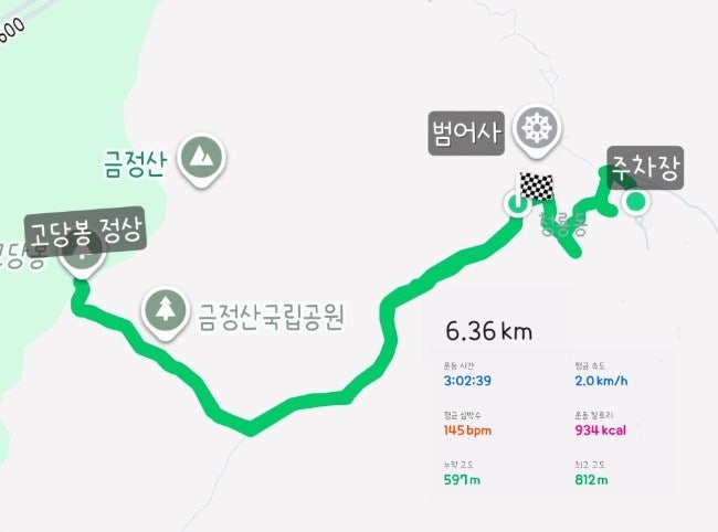 금정산 등산코스