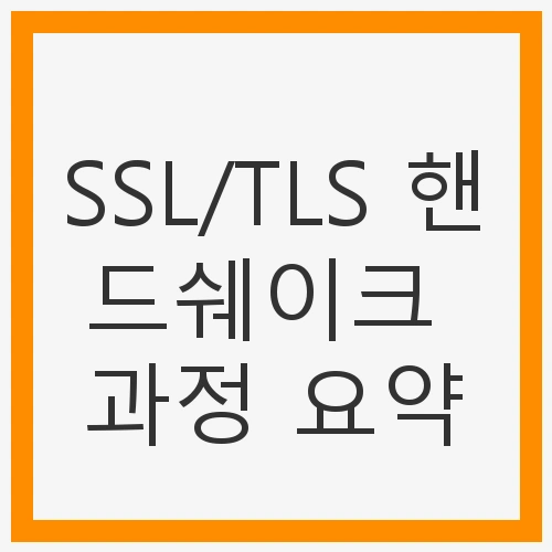 SSL/TLS 핸드쉐이크란?