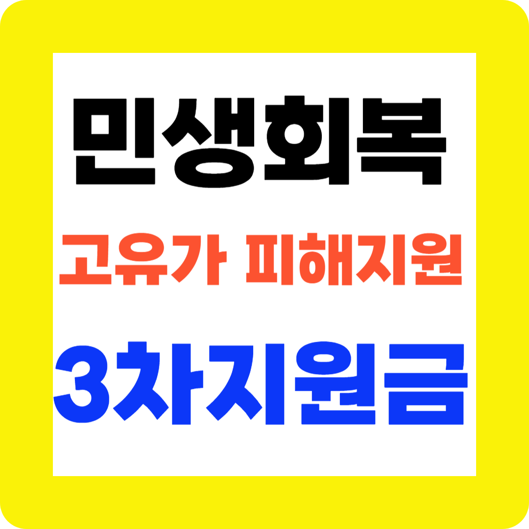 민생회복3차지원금1