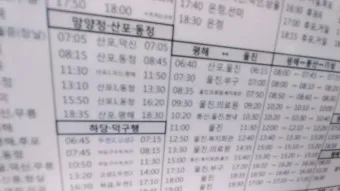 울진 시외버스터미널 시간표 예매 요금_14