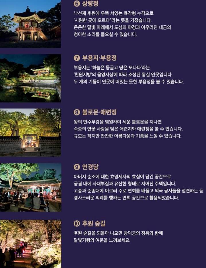 2025년 상반기 창덕궁 달빛 기행 프로그램