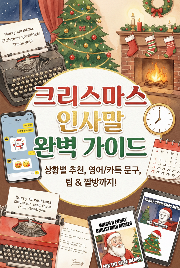 크리스마스 인사말 상황별 추천, 영어 인사말, 카톡 문구, 인사 팁, 타이밍, 짤방 사용법