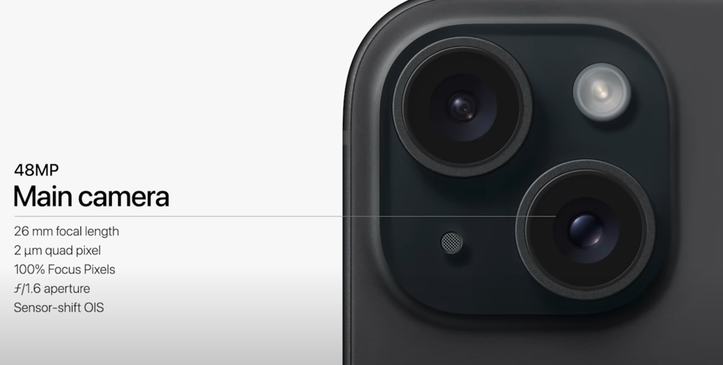 아이폰 15 카메라 화소