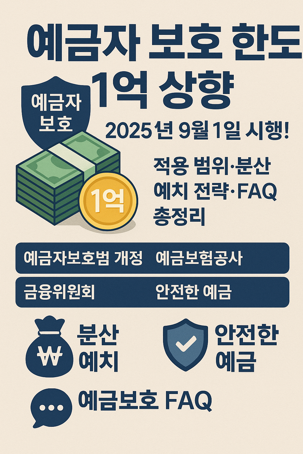 예금자 보호 한도 1억 상향