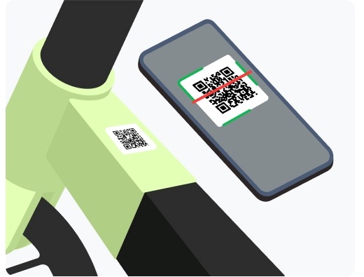 지쿠터 전기자전거 qr스캔