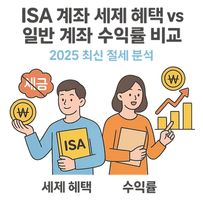 9. ISA 계좌 세제 혜택 vs 일반 계좌 수익률 비교｜2025 최신 절세 분석