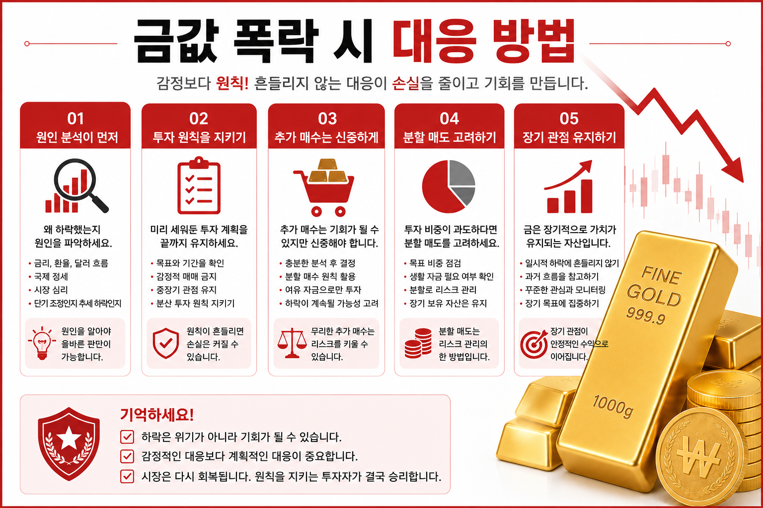 금값 폭락 시 대응 방법