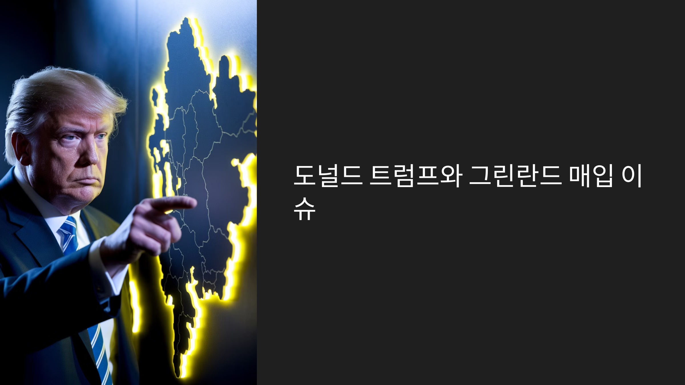 도널드 트럼프와 그린란드 매입 이슈