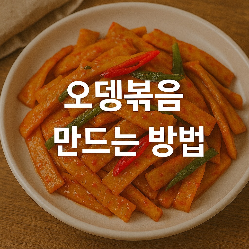 오뎅볶음 만드는 방법