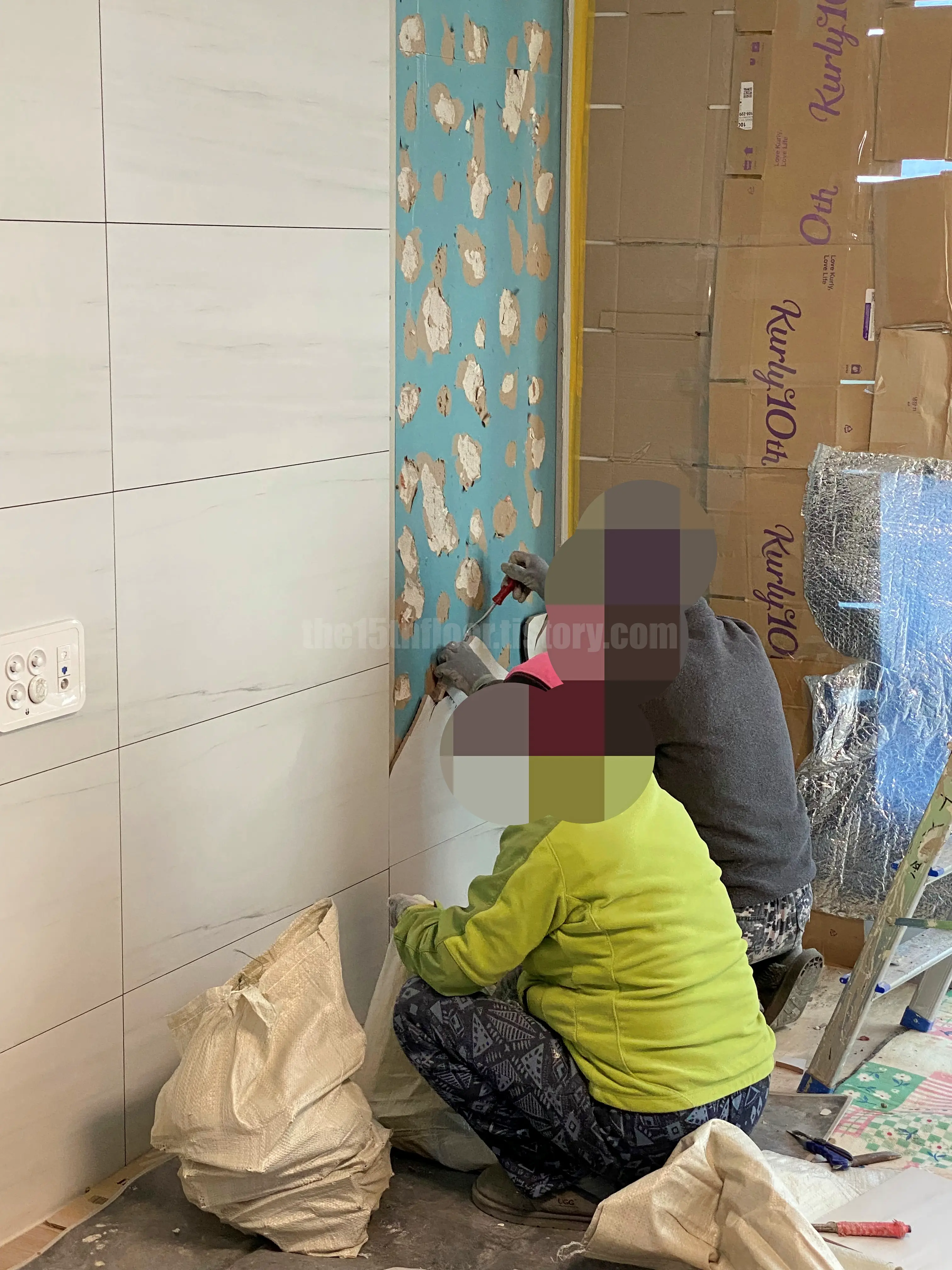 타일 하자 부분 시공 (부분 교체 방법 및 소요시간)