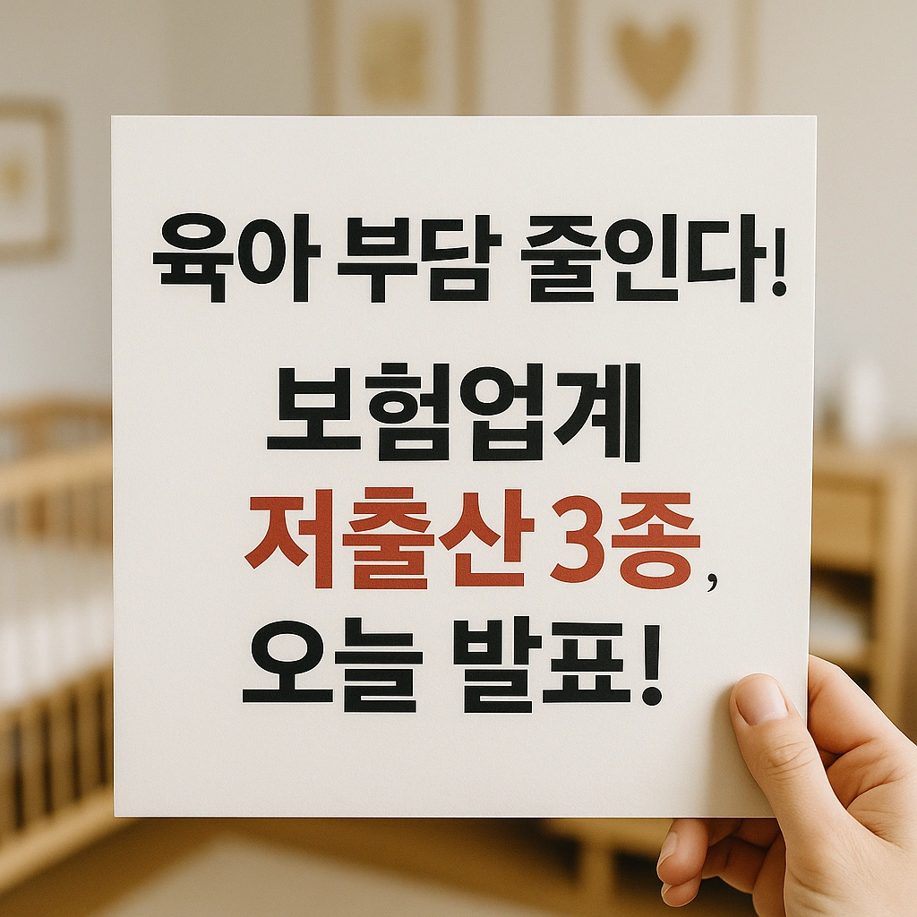 저출산 지원 3종 세트: 보험료 할인부터 납입유예, 대출 상환유예