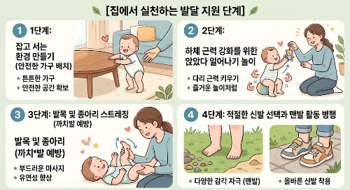 돌 아기 발달 지연 구분법, 까치발 걸음 원인 및 대처 방법