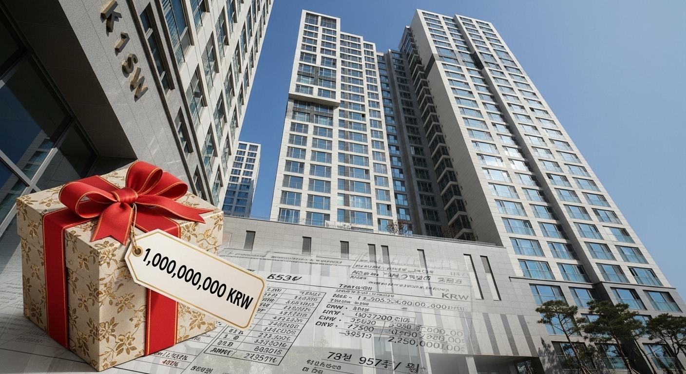 10억 아파트 증여세