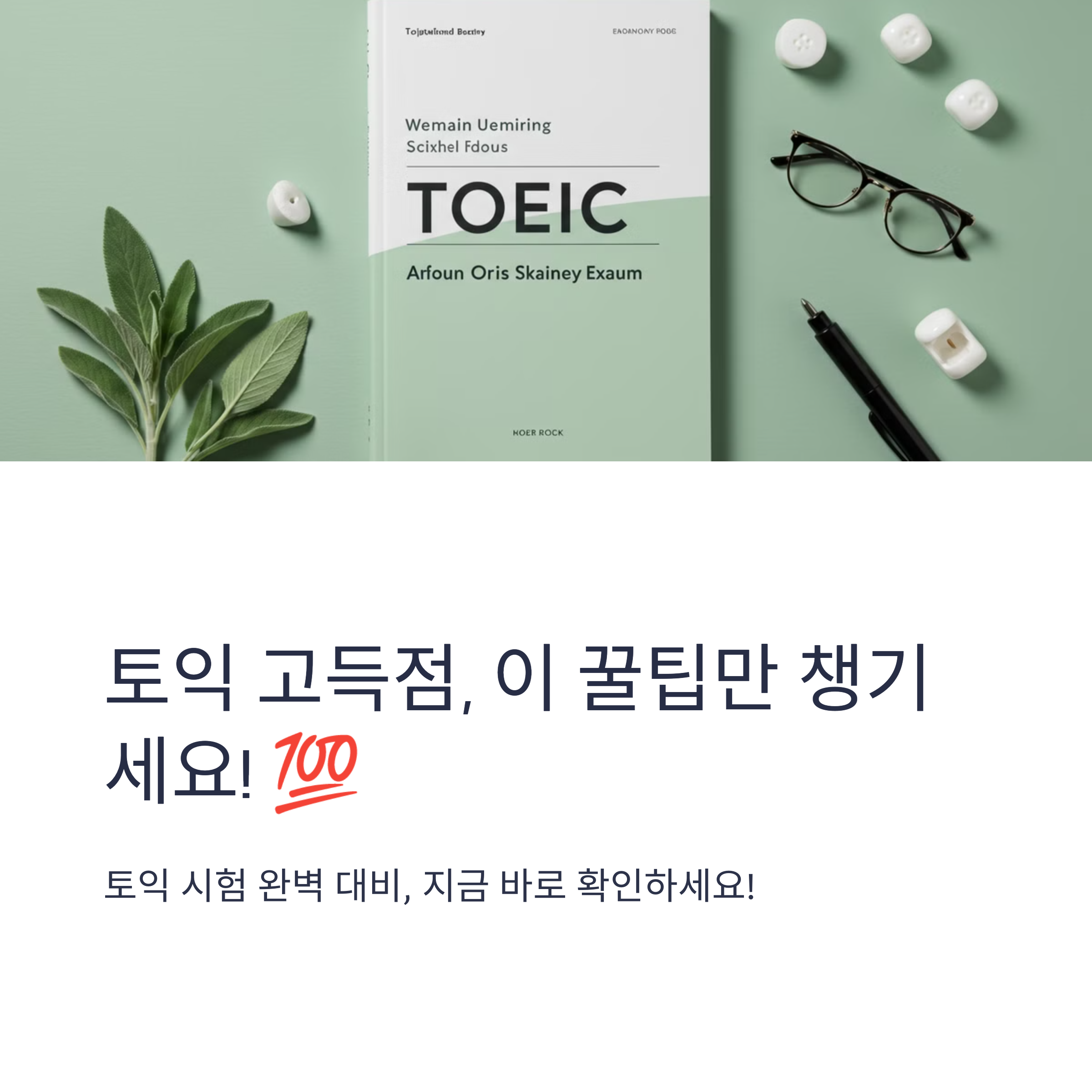 토익시험 준비물 시작시간 시간 분배