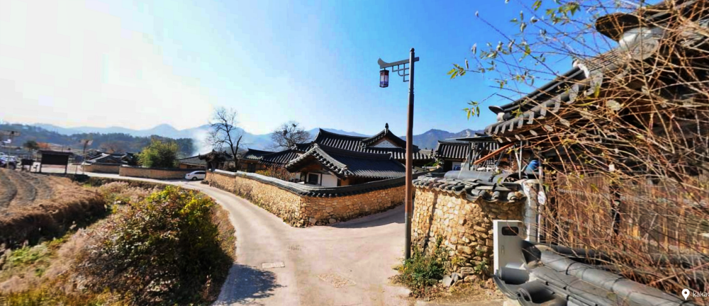 거창 황산마을 돌담길