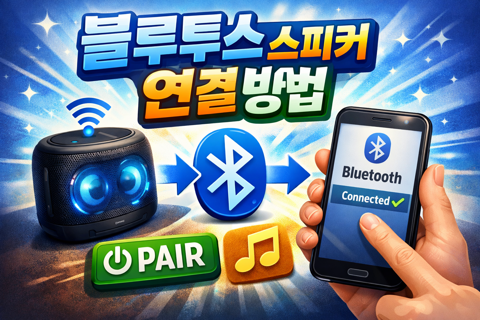 블루투스 스피커 연결방법