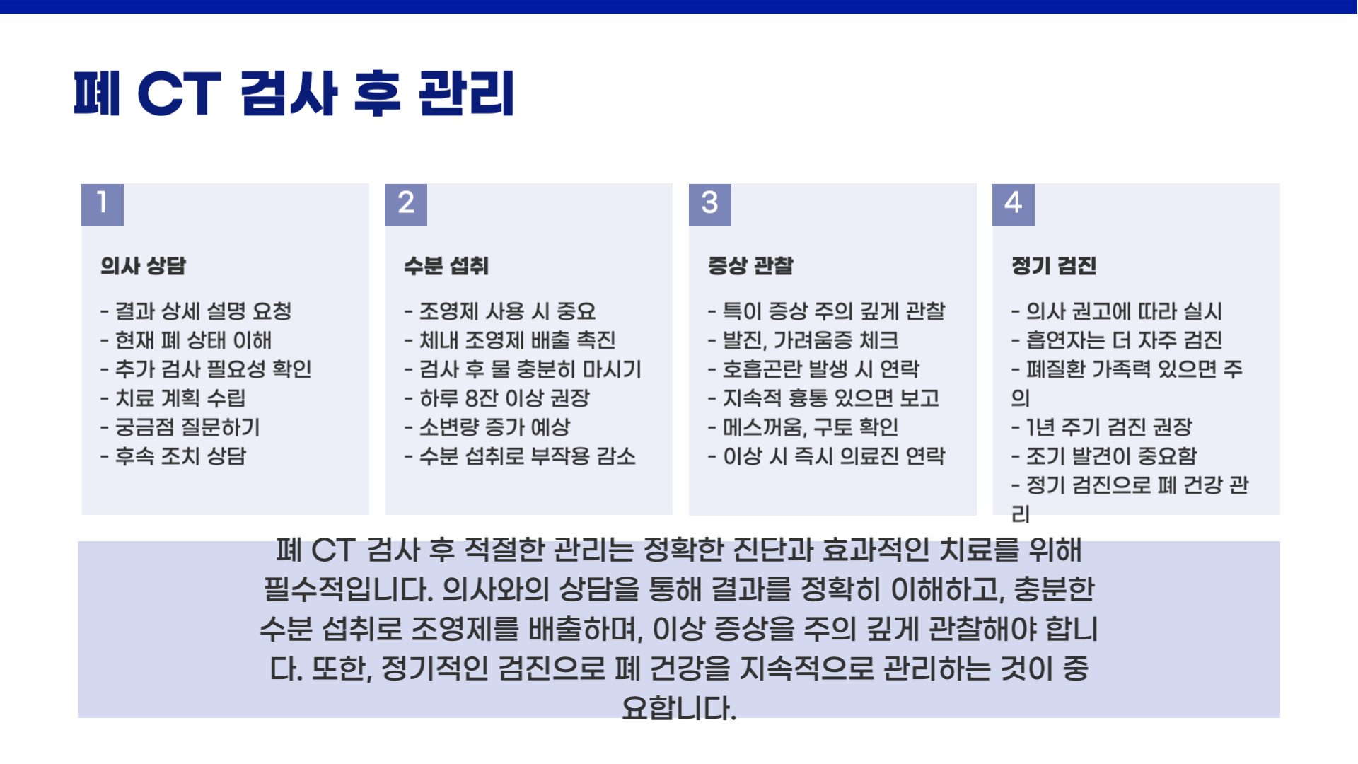 폐 CT로 알 수 있는 것
