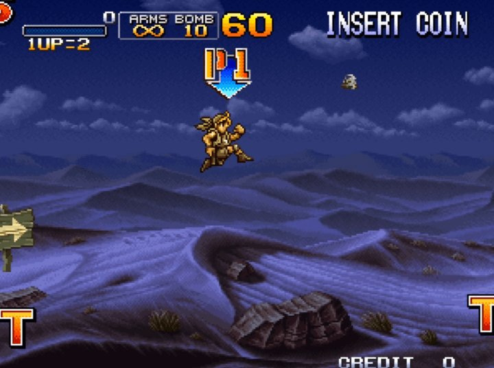 메탈슬러그X-오락실게임-시작-화면