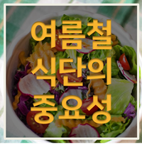 여름철 식단의 중요성