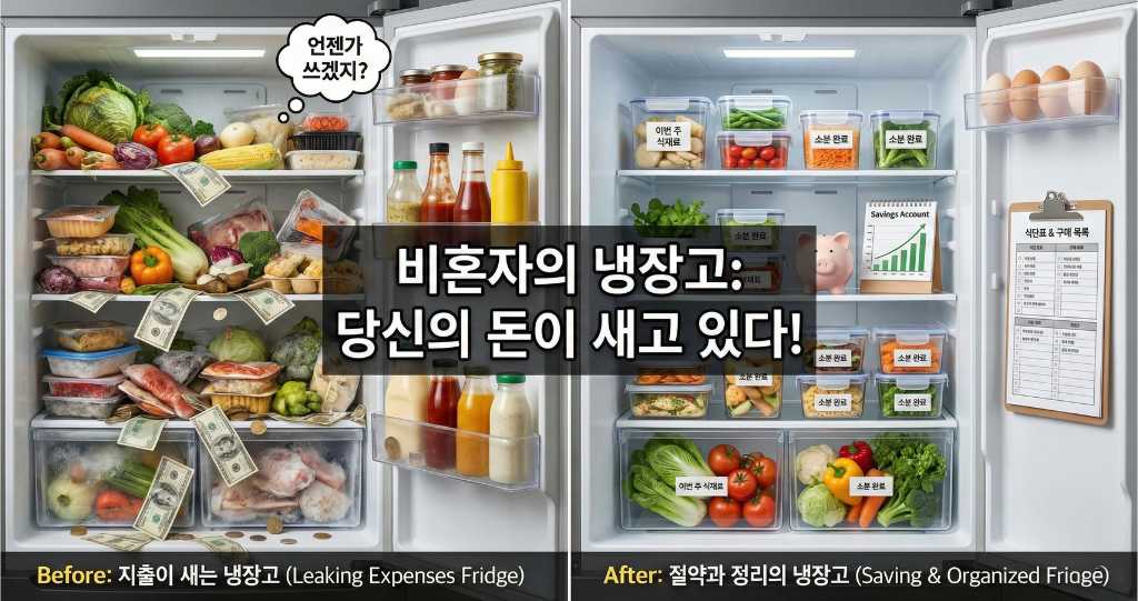 비혼자의 생활비가 새는 진짜 이유:냉장고 안에서 돈이 사라진다?