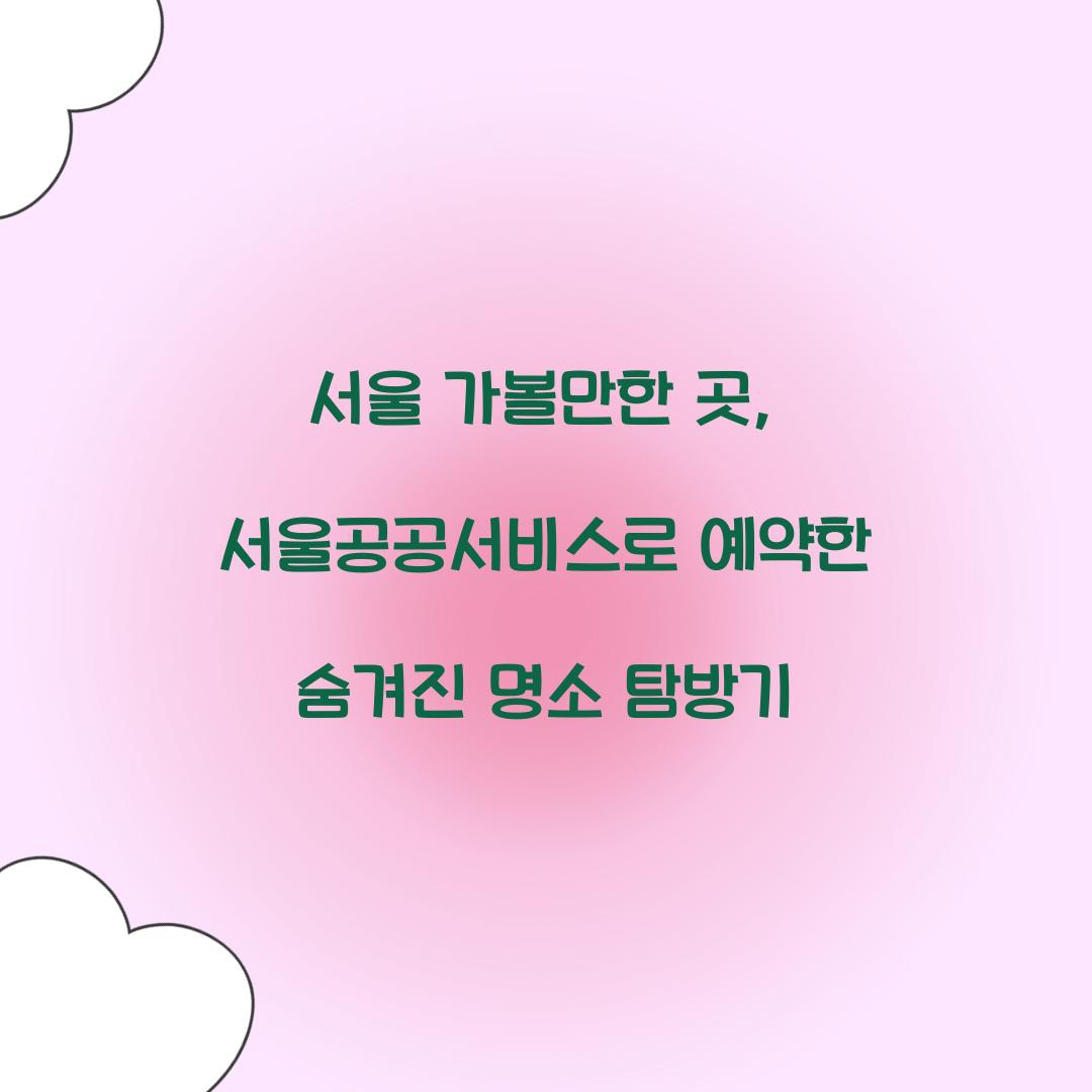 서울공공서비스