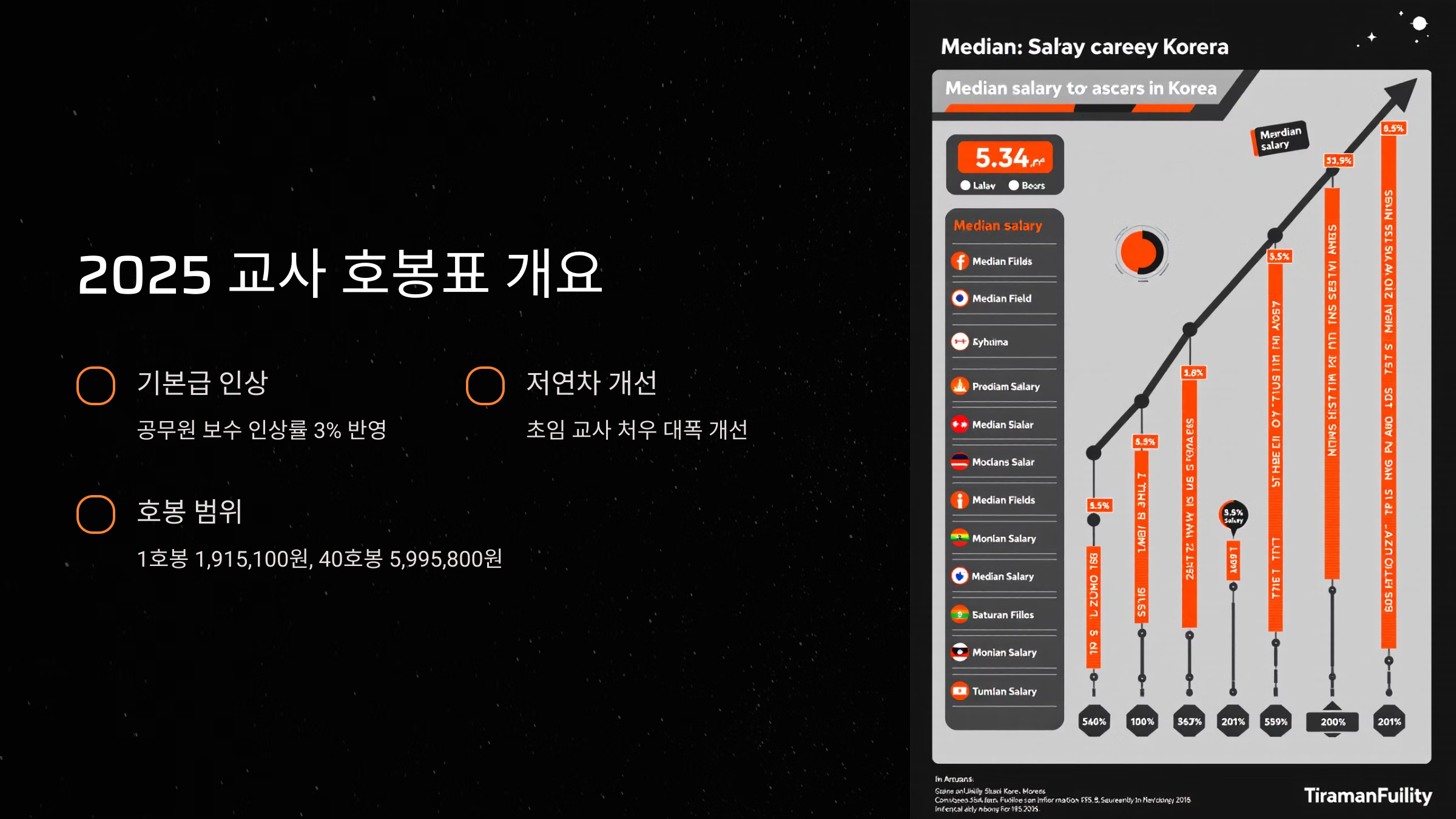 2025 교사 호봉표 개요