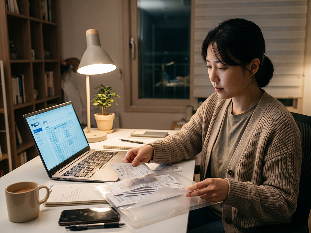 RSV 백신 실비 연말정산 영수증