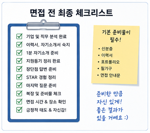면접 전 최종 체크리스트