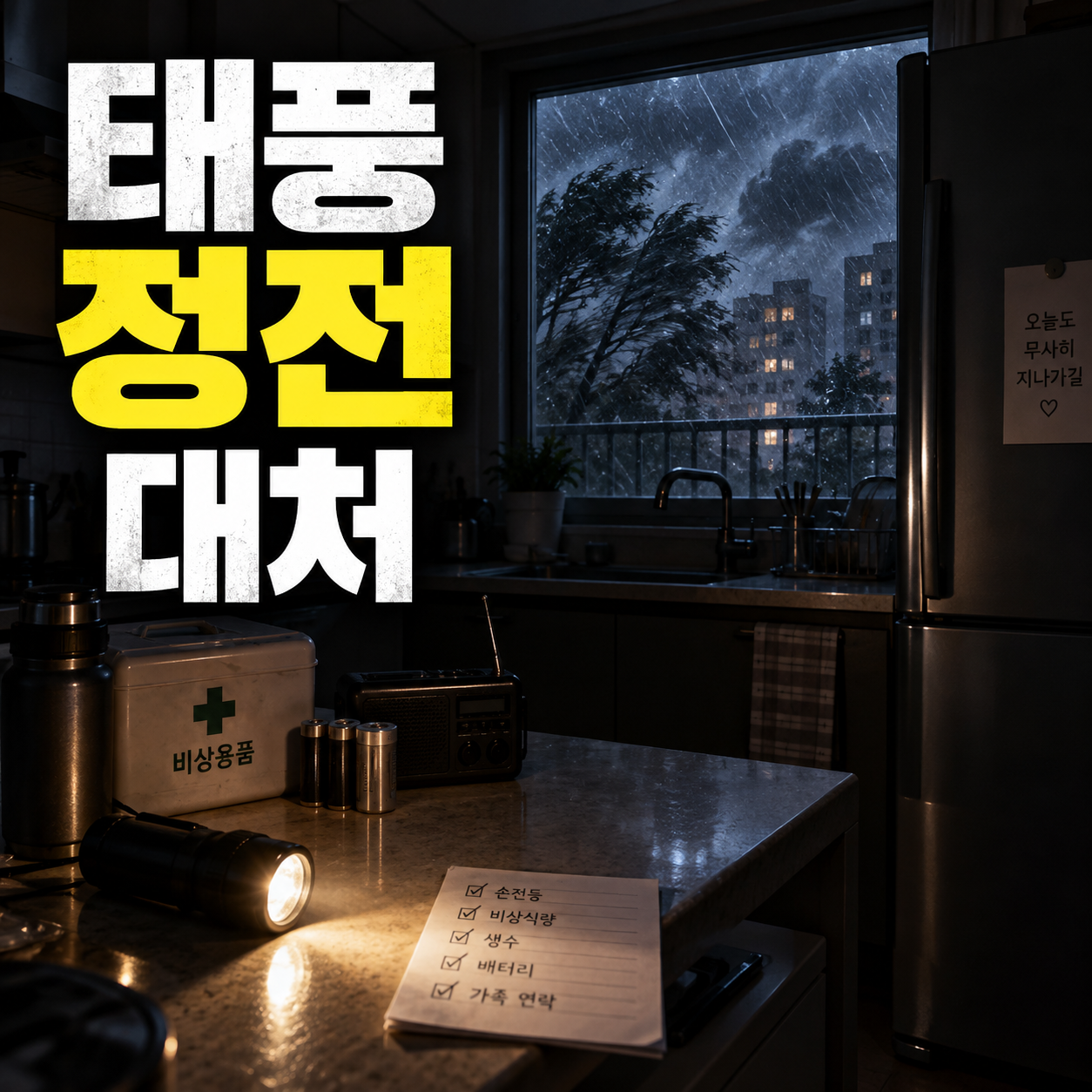 태풍 정전
