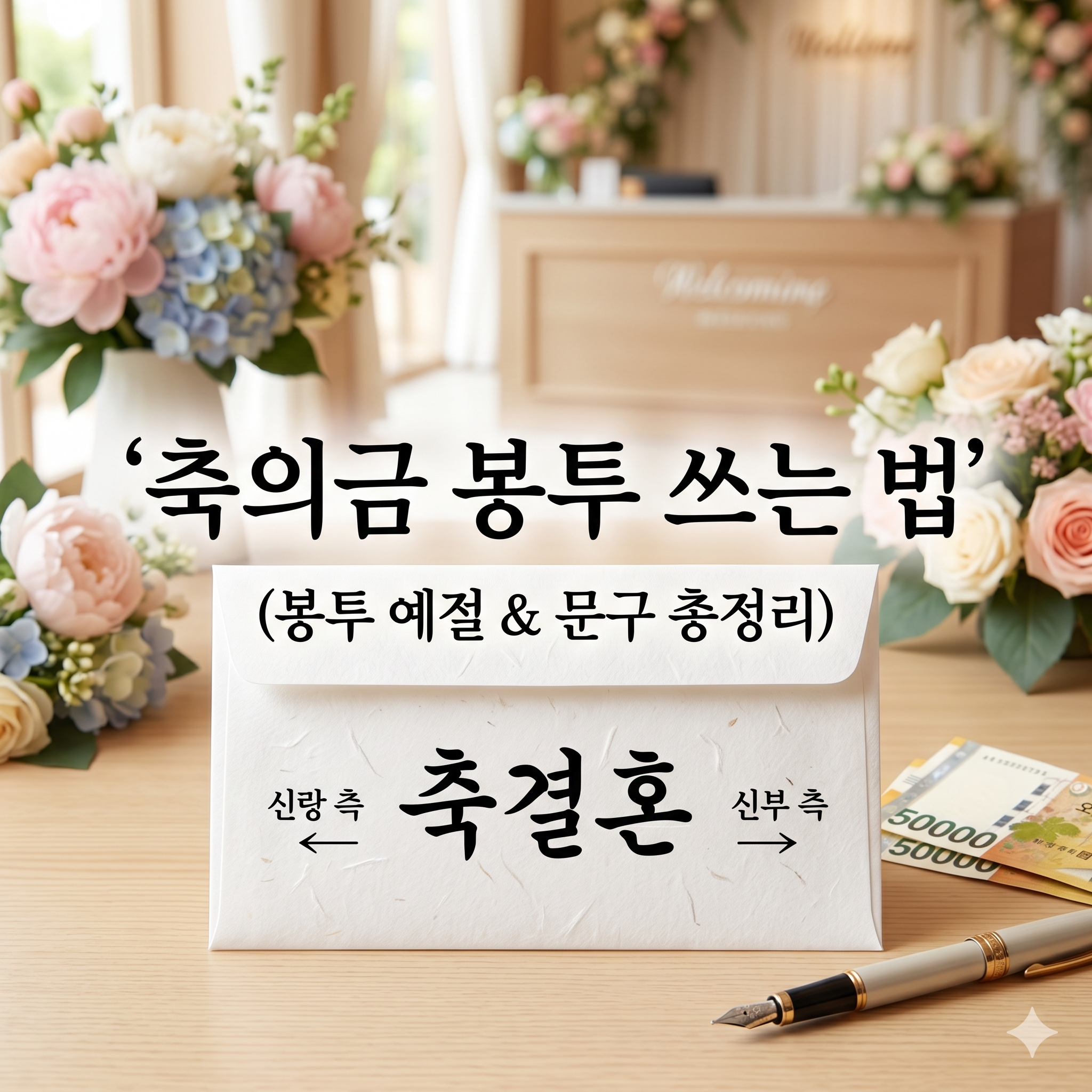 올바른 축의금 봉투 쓰는 방법과 결혼식 예절 가이드