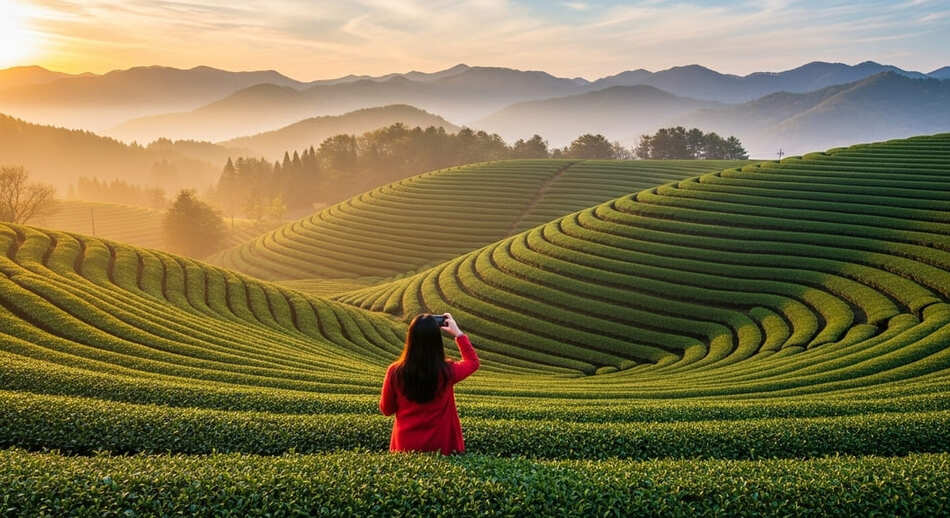 보성 녹차밭에서 남기는 평생 기억에 남을 인생 사진 여행기