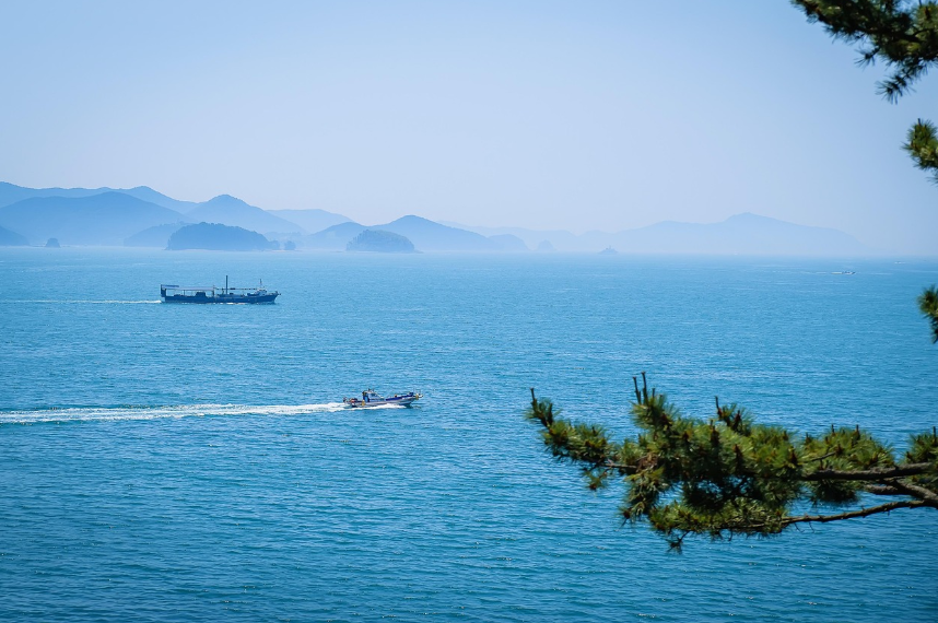 통영 바다 사진