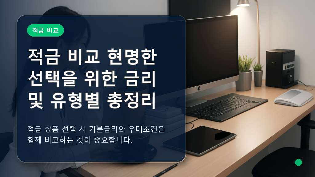 적금 비교 및 금리 분석 가이드 대표 이미지