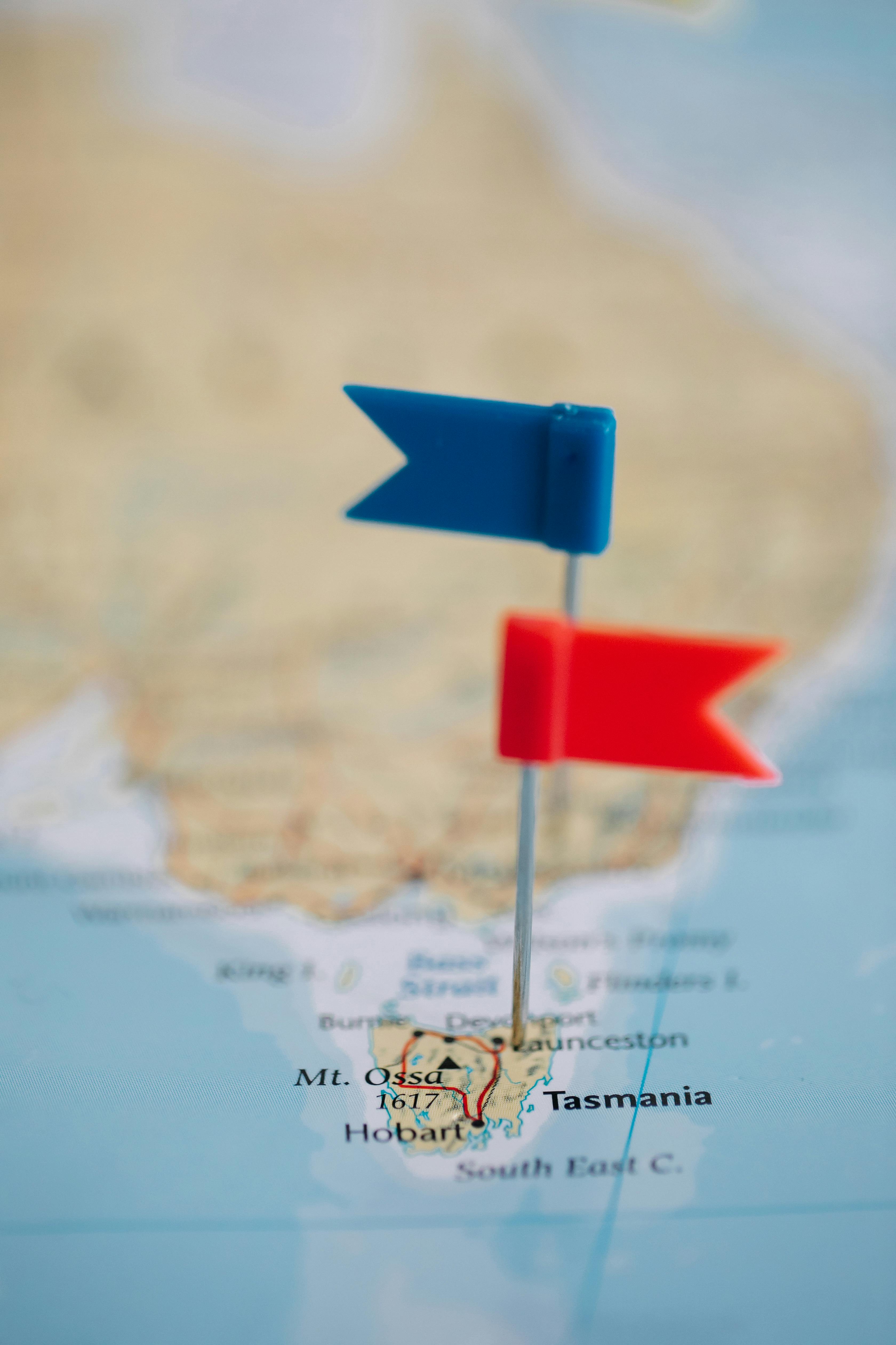 시니어 부부 해외여행 호주 호바트 지도