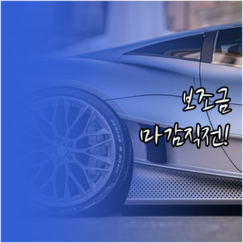 전기차 보조금 예산 소진 전 신청하는..