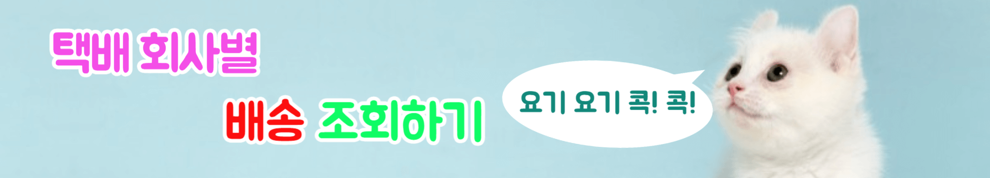 택배 회사별 배송조회
